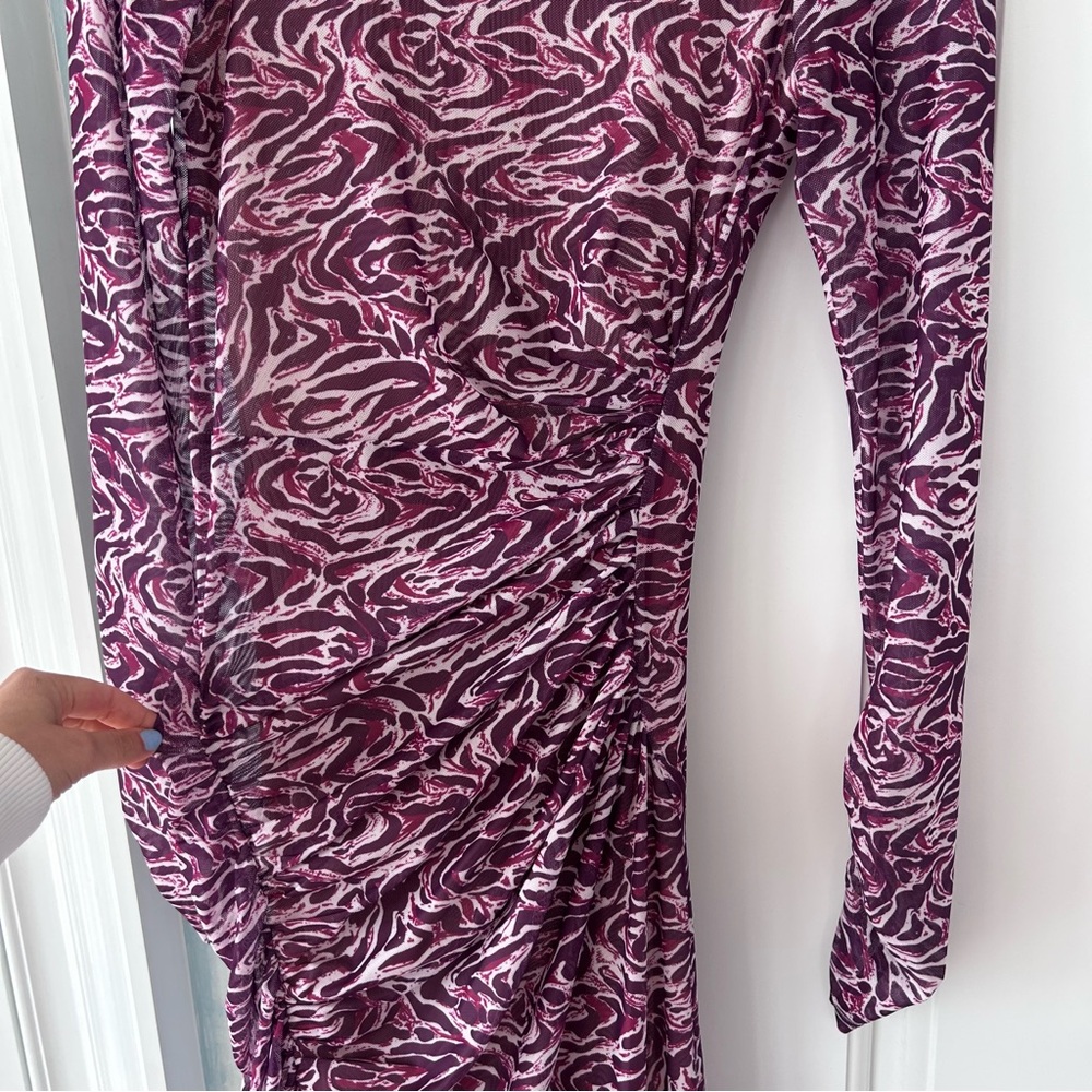 CINQ À SEPT
Layla Printed Mesh Midi Dress - Picture 3 of 5